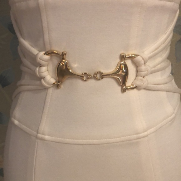 Cache off White stretch knit dress - Picture 3 of 11